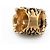 Anello Gucci Lion Head con Cristallo in Ottone Oro Invecchiato Nero Uomo US 6.5 D'oro - vista 6