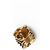 Anello Gucci Lion Head con Cristallo in Ottone Oro Invecchiato Nero Uomo US 6.5 D'oro - vista 9