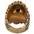 Anello Gucci Lion Head con Cristallo in Ottone Oro Invecchiato Nero Donna US 6.5 D'oro - vista 7