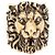Anello Gucci Lion Head Oro Invecchiato Ottone Uomo US 9.5 IT 19 D'oro
