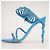 Sandali Rene Caovilla Cleo 105 Crystal Satin Aquamarine Blue Donna EU 40 - vista 5