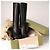 Botas altas Gucci Interlocking G Lifford de cuero negro para mujer EU 40 - vista 2
