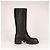 Botas altas Gucci Interlocking G Lifford de cuero negro para mujer EU 40 - vista 3