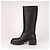 Botas altas Gucci Interlocking G Lifford de cuero negro para mujer EU 40 - vista 4