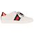 Gucci Ace 'Loved' Patch Sneaker aus Leder Weiß Damen EU 36.5