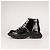 Alexander McQueen Tread Slick Schnürstiefel aus Leder Schwarz Weiß Damen EU 36.5 - Ansicht 3