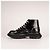 Alexander McQueen Tread Slick Schnürstiefel aus Leder Schwarz Weiß Damen EU 36.5 - Ansicht 4