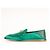 Mocassini Gucci Brixton Crystal Horsebit in raso di seta verde da donna EU 36.5 - vista 5