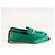 Mocassini Gucci Brixton Crystal Horsebit in raso di seta verde da donna EU 36.5 - vista 7