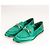 Mocassini Gucci Brixton Crystal Horsebit in raso di seta verde da donna EU 36.5 - vista 9