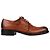 Scarpe Oxford in pelle patinata Prada Bruciato Brown Donna EU 37