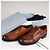Scarpe Oxford in pelle patinata Prada Bruciato Brown Donna EU 37 - vista 2