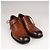 Scarpe Oxford in pelle patinata Prada Bruciato Brown Donna EU 37 - vista 7