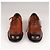 Scarpe Oxford in pelle patinata Prada Bruciato Brown Donna EU 37 - vista 8