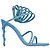 Sandali Margot in raso con cristalli Rene Caovilla Blue Donna EU 39
