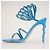Sandali Margot in raso con cristalli Rene Caovilla Blue Donna EU 39 - vista 4