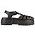 Sandali con piattaforma EVA Miu Miu Cage in gomma Nero Donna EU 40