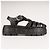 Sandali con piattaforma EVA Miu Miu Cage in gomma Nero Donna EU 40 - vista 3