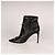 Botines Rene Caovilla Freda Crystal Leather Black Mujer EU 40 Negro - vista 5