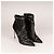 Botines Rene Caovilla Freda Crystal Leather Black Mujer EU 40 Negro - vista 7