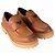 Mocassini Prada Chocolate Leather Cognac Donna EU 40