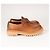 Mocassini Prada Chocolate Leather Cognac Donna EU 40 - vista 7