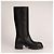 Botas altas de cuero Gucci Trip Interlocking G Black Mujer EU 40.5 US 10.5 Negro - vista 3