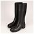 Botas altas de cuero Gucci Trip Interlocking G Black Mujer EU 40.5 US 10.5 Negro - vista 7