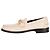 Mocassino Gucci con placca logo Cara in pelle Mystic White Donna EU 41