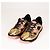 Sneaker basse Gucci in ecopelle Oro Nero Rosa Donna EU 36.5 D'oro - vista 7