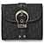 Cartera tríptico Christian Dior en negro - vista 2