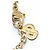 Collana Christian Dior placcata oro con strass D'oro - vista 6