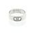 Hermès Hermes H D'ancre Ring mit Diamanten Silber