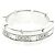 Cartier Tank Française Ring mit halben Diamanten Silber - Ansicht 2