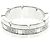 Cartier Tank Française Ring mit halben Diamanten Silber - Ansicht 3