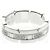 Cartier Tank Française Ring mit halben Diamanten Silber - Ansicht 8