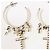 Orecchini a cerchio Dolce & Gabbana con croci e cristalli Nero Silver hardware - vista 10