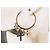 Orecchini a cerchio Dolce & Gabbana con croci e cristalli Nero Silver hardware - vista 5
