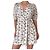 Minivestido Ganni blanco con estampado floral