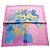 Hermès "Robe Légère" handgestickter Seidenschal Gavroche 45 Pink Blau Grün Roh Lila Gelb