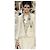 Collana Chanel Paris-Bombay Métiers d'Art 2012 con Pendente Nero Bianco Beige Metallico - vista 7