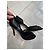 Chanel D'Orsay Pumps aus schwarzem Canvas & Leder Gr. 40 gebraucht - Ansicht 11