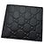 Portafoglio Gucci GG Monogram in pelle nera Nero