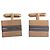 Abotoaduras Christian Dior douradas Azul Dourado