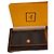 Fendi Zucca Monogram Canvas and Leather Wallet Brown Black