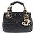 Borsa 2way Christian Dior Lady 95.22 in pelle di agnello Nero