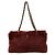 Borsa a tracolla Chanel Coco Mark Lapin in pelle Marrone Bordò
