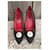 Escarpins Yves Saint Laurent en satin noir avec bijou  - vue 6