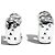 Orecchini a clip Chanel Vintage 925 Sterling Silver Argento