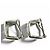 Orecchini a clip Chanel Vintage 925 Sterling Silver Argento - vista 2
